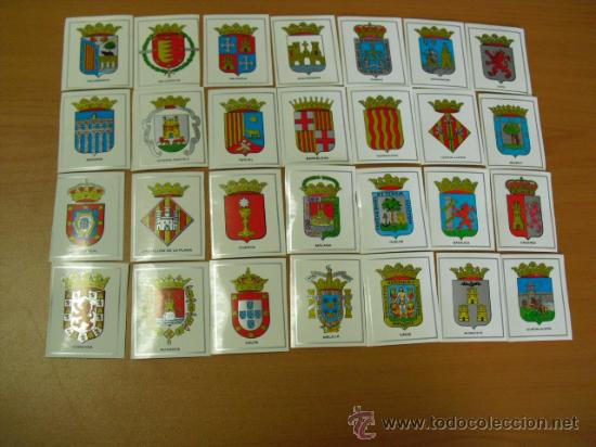 Coleccionismo cromos antiguos: 28 cromos de escudos de provincias espa&ntilde;olas - Foto 1