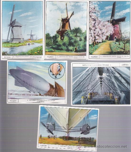 Collectable Antique Stickers: Gallicromo. Lote de 6 cromos. Serie 4 (3) y Serie 8 (3).