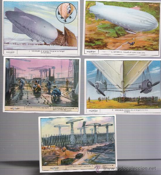Collectable Antique Stickers: Gallicromo. Lote de 5 cromos. Serie 8. (3). Serie 18. (2)