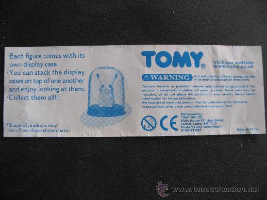 Coleccionismo cromos antiguos: TOMY,POKEMON. - Foto 2