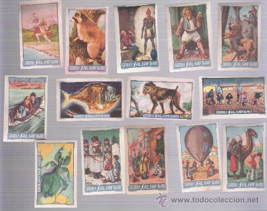 Collectionnisme Cartes &agrave; collectionner anciennes: Cromos del Album Salsafr&aacute;n. Lote de 90 cromos.