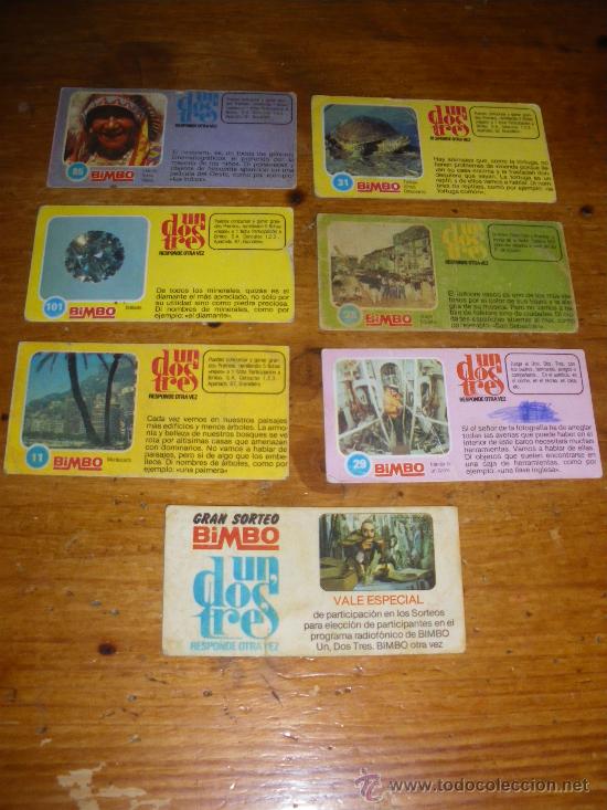 Coleccionismo cromos antiguos: UN DOS TRES, DE BIMBO. 6 CROMOS. - Foto 1