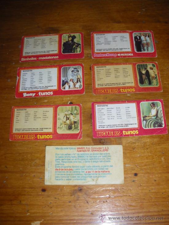 Coleccionismo cromos antiguos: UN DOS TRES, DE BIMBO. 6 CROMOS. - Foto 2