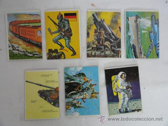 Colecionismo Cromos antigos: 7 CROMOS DEL ALBUM - TECNICA Y ACCI&Oacute;N - EDICIONES ESTE. A&Ntilde;O 1980.
