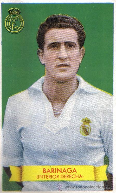 Collectable Antique Stickers: CROMO DEL INTERIOR DERECHA DEL REAL MADRID BARINAGA, PRINCIPIOS DE LOS A&Ntilde;OS 50