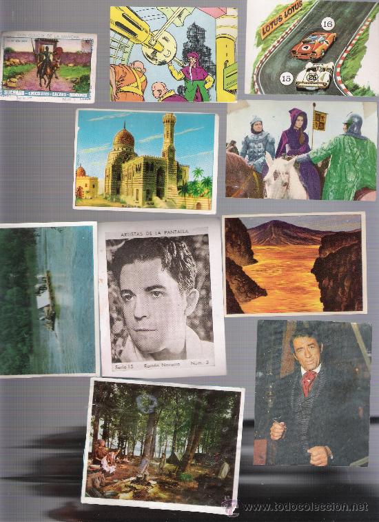 Collezionismo Figurine antiche: Lote de 10 cromos varios: Superman,La conquista del Oeste.Cup&oacute;n peninsular.