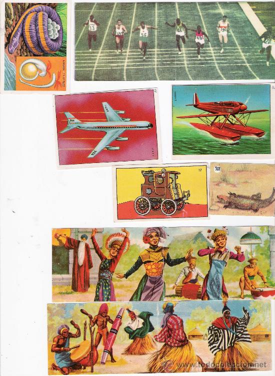 Collectable Antique Stickers: Lote de 11 cromos varios: De la Selva Misteriosa a los abismos del mar,Panor&aacute;ma Zool&oacute;gico...