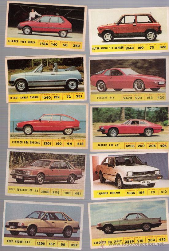 Coleccionismo cromos antiguos: Automoviles. Didec. lote de 10 cromos. - Foto 1