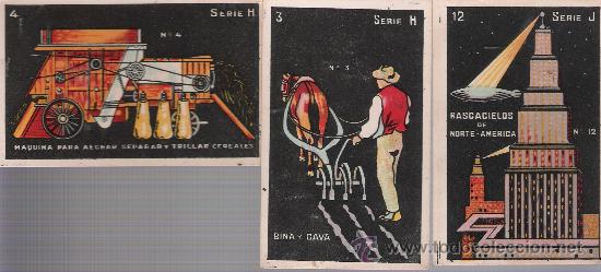 Collectionnisme Cartes &agrave; collectionner anciennes: Lote de 3 cromos (10x6) Publicidad de Chocolates Eduardo Pi.