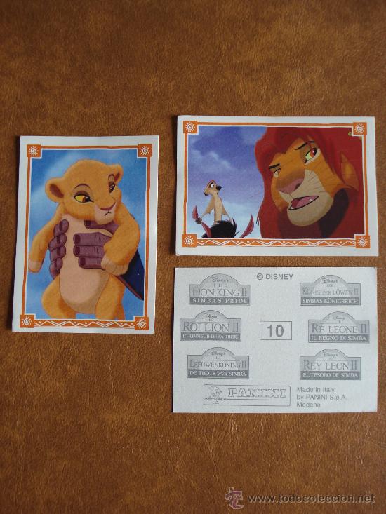 Coleccionismo Cromos antiguos: LOTE DE 10 CROMOS DEL ALBUM EL REY LEON II, ED. PANINI, PREGUNTA TUS FALTAS