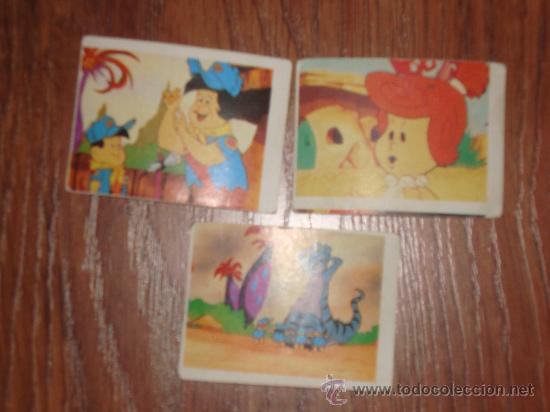 Coleccionismo cromos antiguos: lote 3 cromos los peque&ntilde;os picapiedra - Foto 1