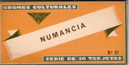 Coleccionismo cromos antiguos: Cromos culturales, n&ordm; 27 Numancia - Foto 1