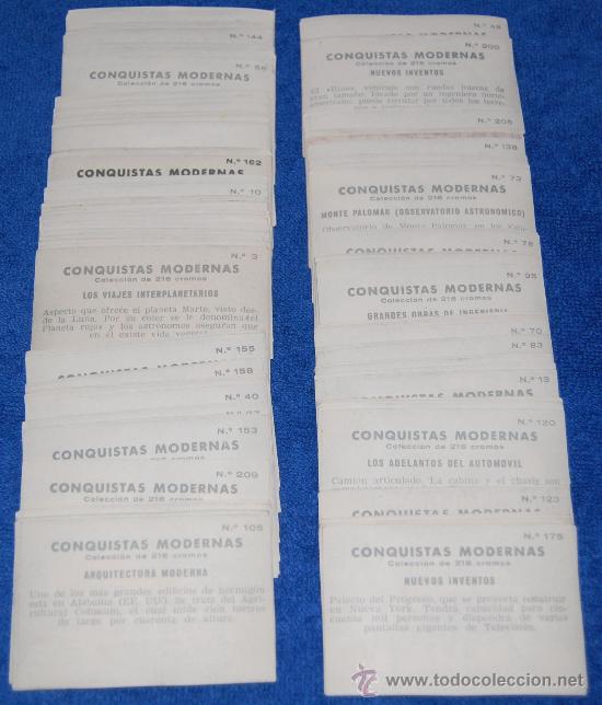 Coleccionismo cromos antiguos: Conquistas Modernas - Ed. Crisol &iexcl;Impecables! - Foto 1