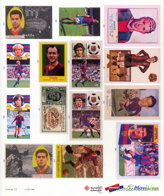 Coleccionismo cromos antiguos: Cromos del Bar&ccedil;a. L&aacute;mina 33 - Foto 1