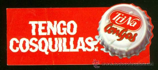 Collectionnisme Cartes &agrave; collectionner anciennes: pegatina tri na  tengo cosquillas