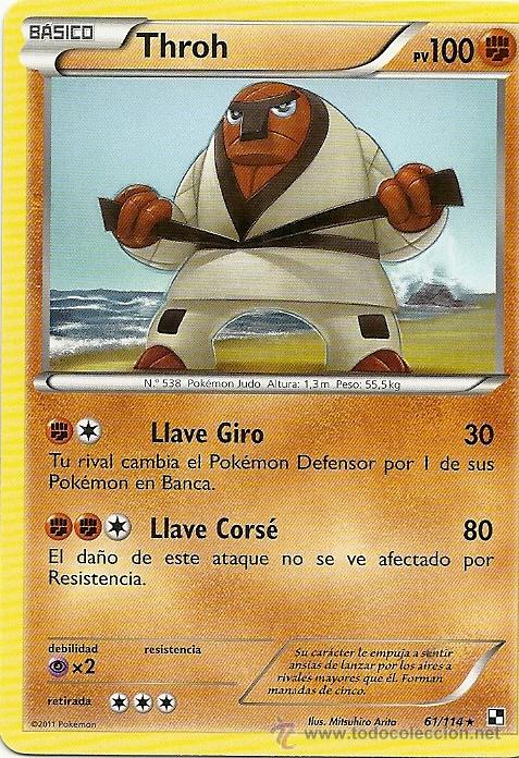 Coleccionismo cromos antiguos: POKEMON 2011, THROH, BASICO. - Foto 1