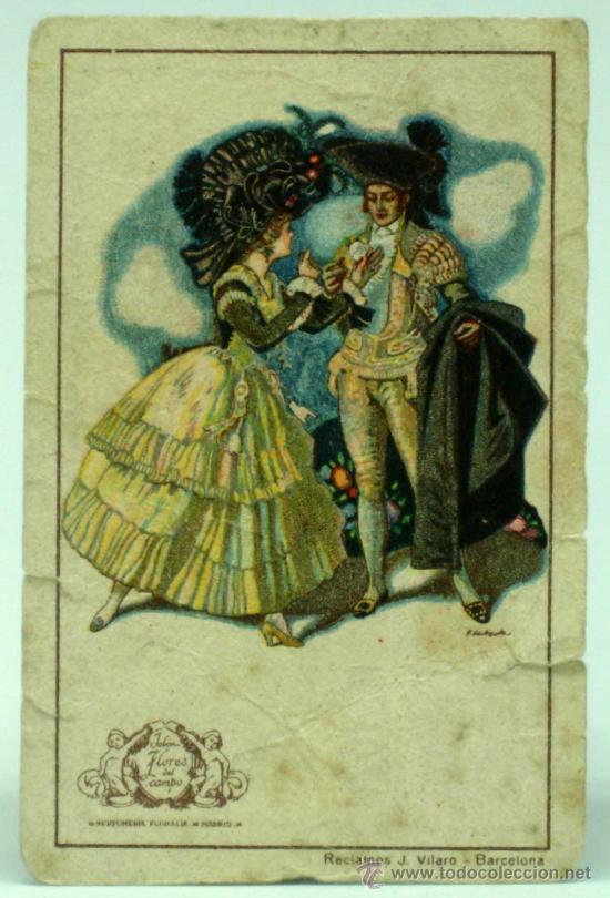 Sammeln alte Sammelbilder: Cromo publicidad EG Escosura F&aacute;brica bolsillos para se&ntilde;ora Madrid Reclamos J Vilar&oacute; Barcelona