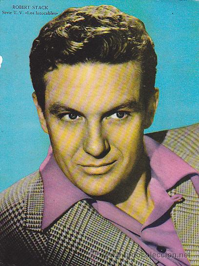 Coleccionismo cromos antiguos: CROMO 18,5 X 14 CMS ROBERT STACK DE LA SERIE DE T.V. LOS INTOCABLES - Foto 1