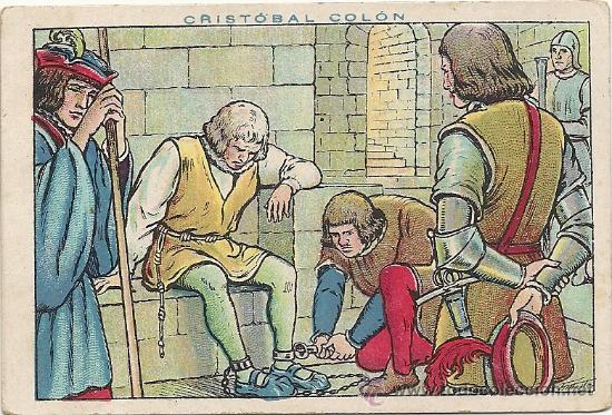 Coleccionismo cromos antiguos: CHOCOLATE JUNCOSA, CRISTOBAL COLON, N&ordm; 34 - Foto 1