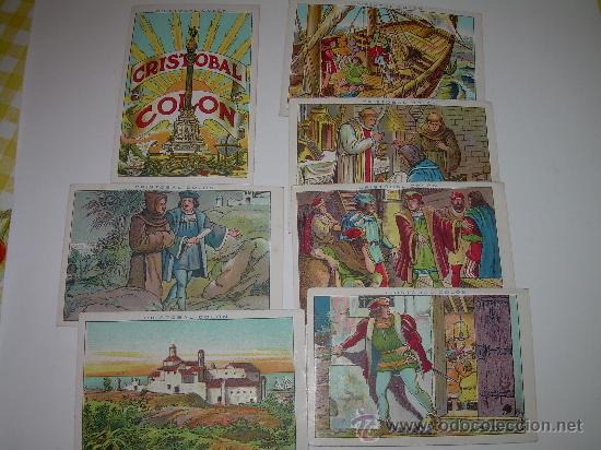 Coleccionismo cromos antiguos: LOTE DE 7 CROMOS....CRISTOBAL COLON......CHOCOLATE JUNCOSA. - Foto 1