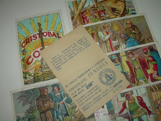 Coleccionismo cromos antiguos: LOTE DE 7 CROMOS....CRISTOBAL COLON......CHOCOLATE JUNCOSA. - Foto 2