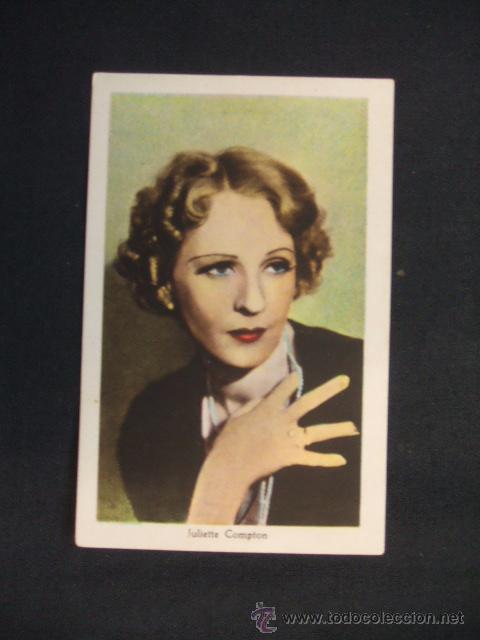 Coleccionismo cromos antiguos: CROMO - JULIETTE COMPTON - SERIE B - N&ordm; 11 - - Foto 1