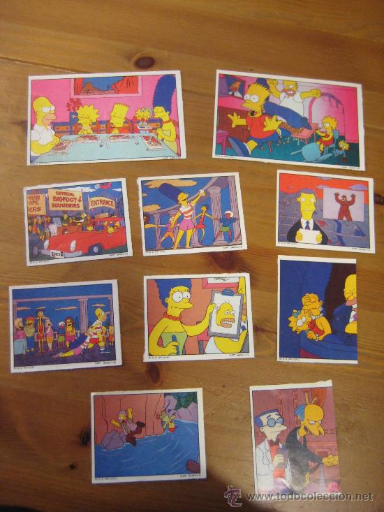 Coleccionismo cromos antiguos: LOTE DE CROMOS DE SIMPSONS DE PANINI - Foto 1