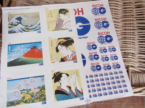 Coleccionismo cromos antiguos: pegatinas cromos autoadhesivos RICOH - Foto 1
