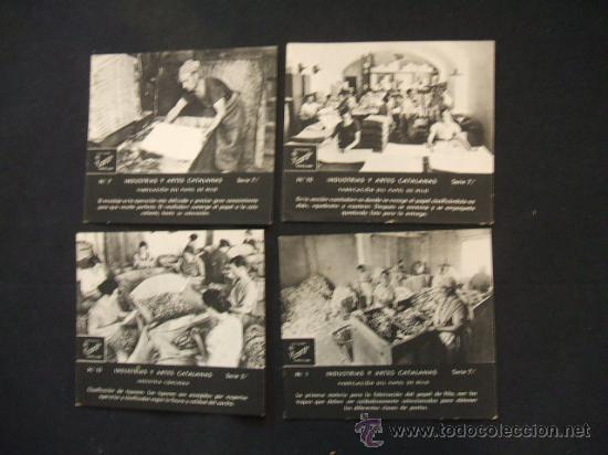 Collectionnisme Cartes &agrave; collectionner anciennes: LOTE 4 CROMOS - INDUSTRIAS Y ARTES CATALANAS -