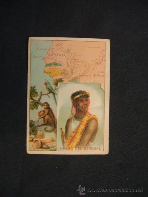 Collectionnisme Cartes &agrave; collectionner anciennes: CROMO - NEGRO DEL SENEGAL - XOCOLATES TAB&Uacute; -