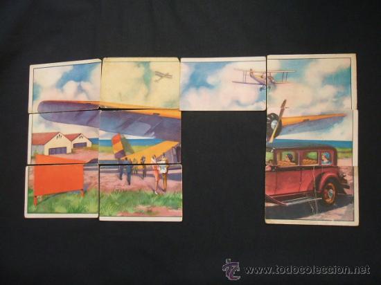 Collectionnisme Cartes &agrave; collectionner anciennes: LOTE 10 CROMOS - ROMPECABEZAS - AEROPLANO - POS. VENDER SUELTOS -