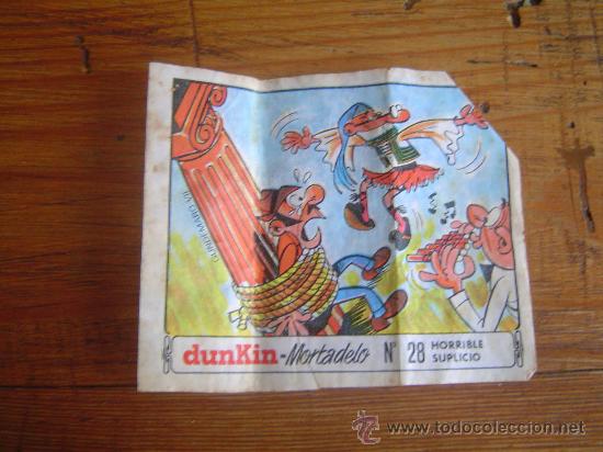 Coleccionismo cromos antiguos: Cromo Dunkin- Mortadelo - N&ordm; 28. - Foto 1