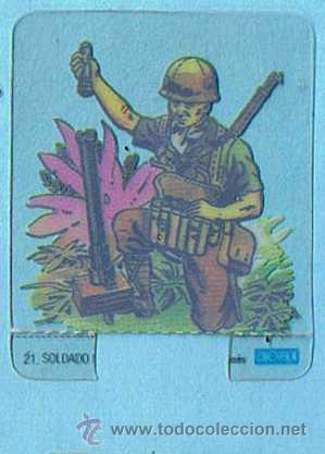 Coleccionismo Cromos antiguos: CROMOS SUELTOS. JUEGA A LOS SOLDADOS. CROPAN.
