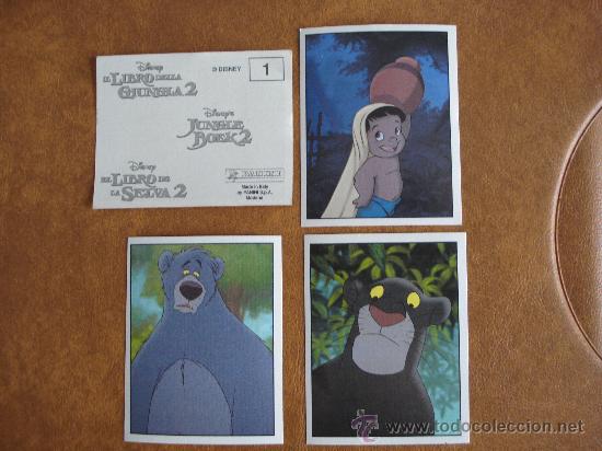 Coleccionismo Cromos antiguos: LOTE DE 53 CROMOS DIFERENTES DEL ALBUM EL LIBRO DE LA SELVA II, ED. PANINI.