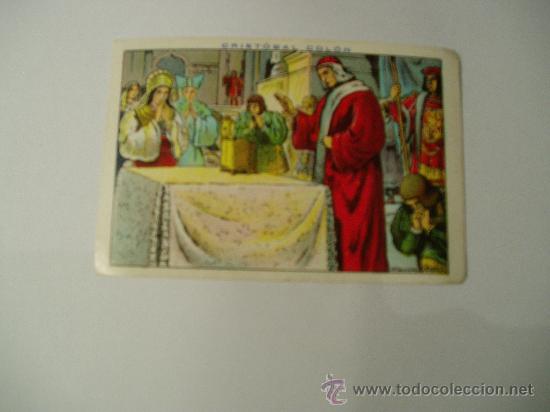 Coleccionismo cromos antiguos: cromo chocolate juncosa cristobal colon n&ordm;  140 - Foto 1