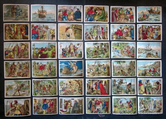 Coleccionismo cromos antiguos: COLECCION CRISTOBAL COLON DE CHOCOLATES JUNCOSA - Foto 3