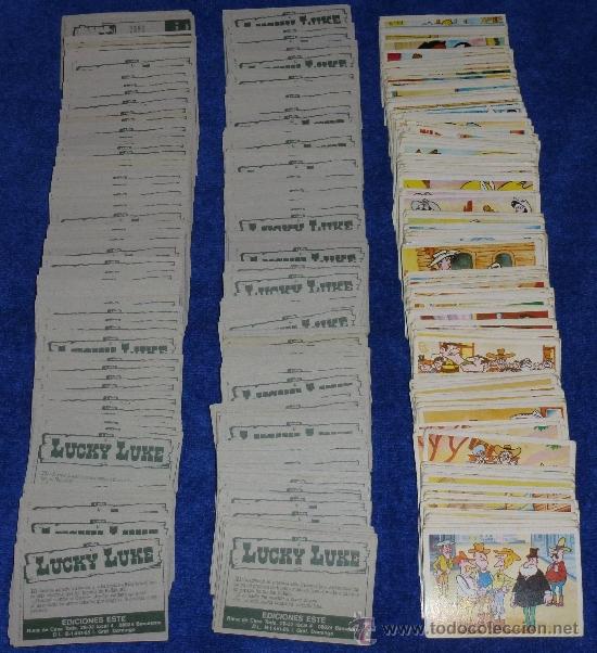 Coleccionismo cromos antiguos: Lote de 540 cromos de Lucky Luke - Ediciones Este - Foto 1