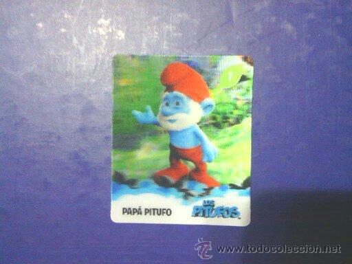 Coleccionismo cromos antiguos: CROMO,CARTA DE PITUFOS 3D.N&ordm; 1. - Foto 1