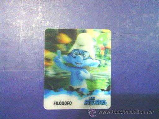 Coleccionismo cromos antiguos: CROMO,CARTA DE PITUFOS 3D.N&ordm; 4. - Foto 1