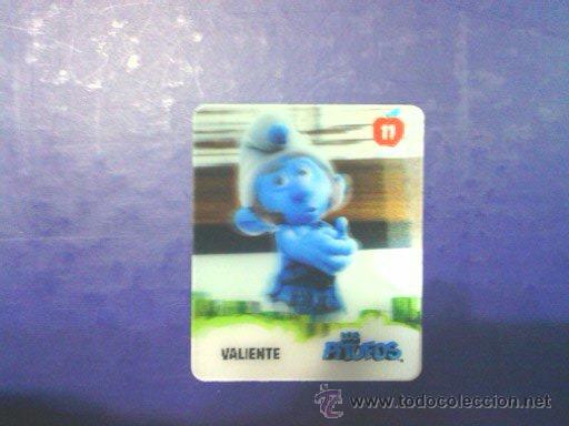 Coleccionismo cromos antiguos: CROMO,CARTA DE PITUFOS 3D.N&ordm; 11. - Foto 1