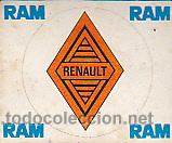 Coleccionismo cromos antiguos: CROMO ADHESIVO RAM  RENAULT - Foto 1