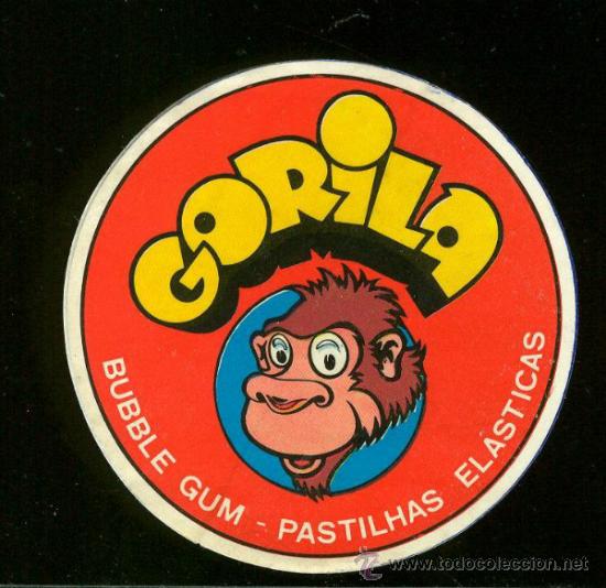 Coleccionismo cromos antiguos: PEGATINA GORILA. - Foto 1