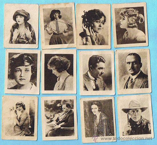 Coleccionismo Cromos antiguos: LOTE CROMOS SUELTOS; 1,20 &euro;. CELEBRES ARTISTAS CINEMATOGRAFICOS, CINE. CHOCOLATE CHOCOLATES JUNCOSA.
