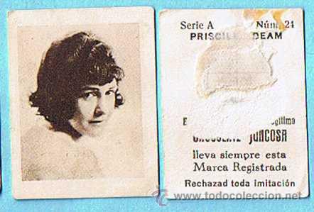 Coleccionismo Cromos antiguos: LOTE CROMOS SUELTOS, 1,20 &euro;. C&Eacute;LEBRES ARTISTAS CINEMATOGR&Aacute;FICOS, CINE. SERIE A. CHOCOLATE JUNCOSA.