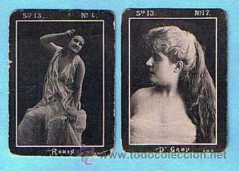 Coleccionismo Cromos antiguos: LOTE DE CROMOS. CROMOS SUELTOS; 1,20 &euro;. FOTOTIPIAS DE CERILLAS SERIE 13 CONCURSO DE BELLEZA DE PAR&Iacute;S