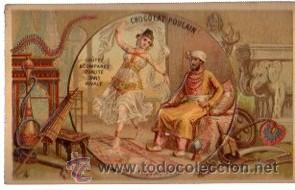 Collectionnisme Cartes &agrave; collectionner anciennes: CROMO PUBLICITARIO CHOCOLAT POULAIN, 11 POR 7CM, 4
