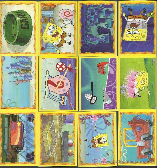 Coleccionismo Cromos antiguos: lote de cromos de  bob esponja los de foto