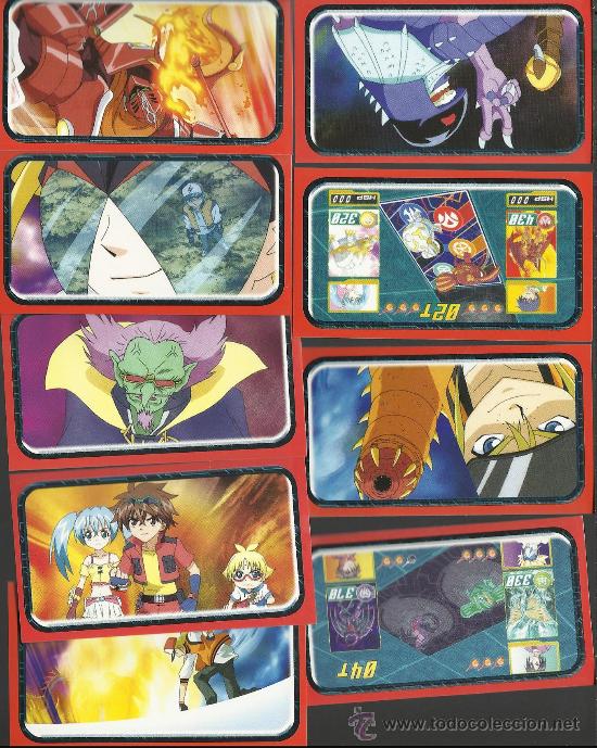 Coleccionismo cromos antiguos: .Lote de 9 cromos de bakugan - Foto 1