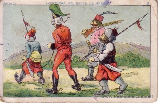 Coleccionismo Cromos antiguos: CROMO PUBLICITARIO DE LA IMPERIAL - VILLAFRANCA DE LOS BARROS - BADAJOZ - AVENTURAS BARON DE MARRAS