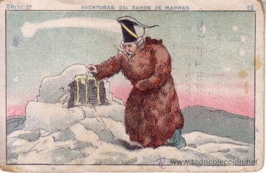 Coleccionismo Cromos antiguos: CROMO PUBLICITARIO DE LA IMPERIAL - VILLAFRANCA DE LOS BARROS - BADAJOZ - AVENTURAS BARON DE MARRAS